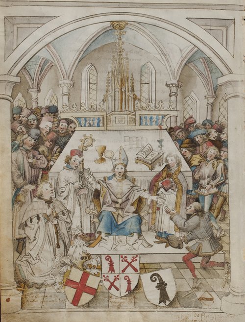 Rektoratsmatrikel, Gründungsszene, UB Basel Mscr_AN_II_3 (1460)